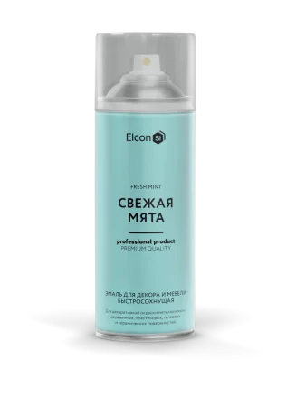Эмаль для декора и мебели быстросохнущая Elcon свежая мята аэрозоль 520 мл.