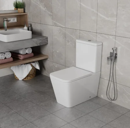 Унитаз-компакт D&K Berlin DT1437016 сиденье микролифт белый