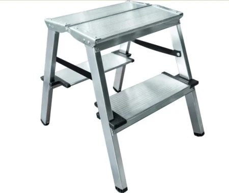 Стремянка 2 ступени алюминиевая двухсторонняя Новая Высота NV 1127 1127202