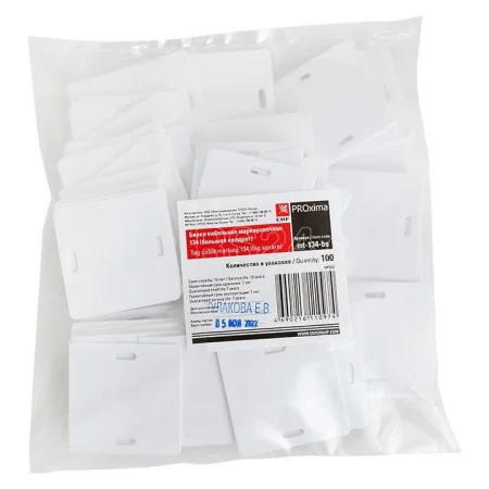 Бирка кабельная У-134 (квадрат) (упак 100 шт) mt-134-bs (EKF)  1