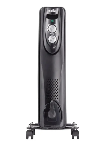 Радиатор масляный Ballu BOH/CL-05BRN 1000 Classic black черный 1кВт 5 секций