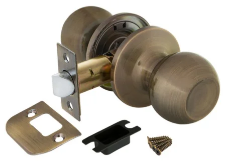 Ручка-защёлка Punto DK672 BL AB-PS без фик. бронза 49483  1