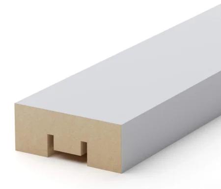 Интерьерная рейка МДФ Stella Бриона Белый 16 40 2700  1 8