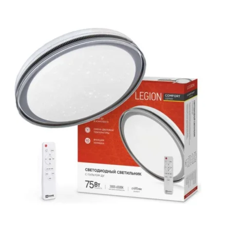 Светильник светодиодный Comfort Legion 75Вт 3000-6500К с пультом ДУ 4690612035734 In Home