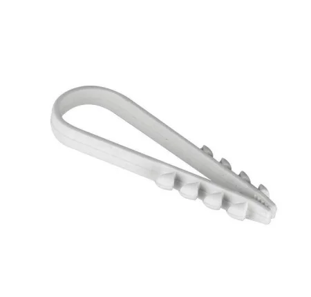 Дюбель-хомут ДХ 19-25 нейлон белый (упак 100шт) 57551 Fortisflex