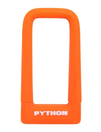 Всепогодный замок навесной с креплением на раму, силикон АВАНГАРД PYTHON 626 ORANGE 14857  1