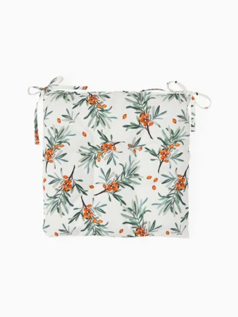 Подушка на стул "Этель" Berry garden 42×42см белая 100% хлопок 7560452 *1