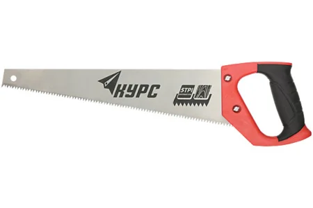 Ножовка по дереву 450мм TPI 5 двухкомпонентная рукоятка Курс 40352  1