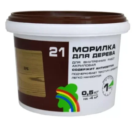 Морилка ВДАК Радуга 21 дуб 0.5кг  1 8