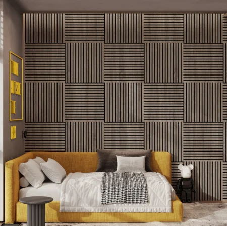 Панель стеновая Акустическая Stella Comfort Standart Дуб Винтаж 600х600х9