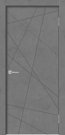 Полотно дверное GEO-1 Бетон графит ПГ *600