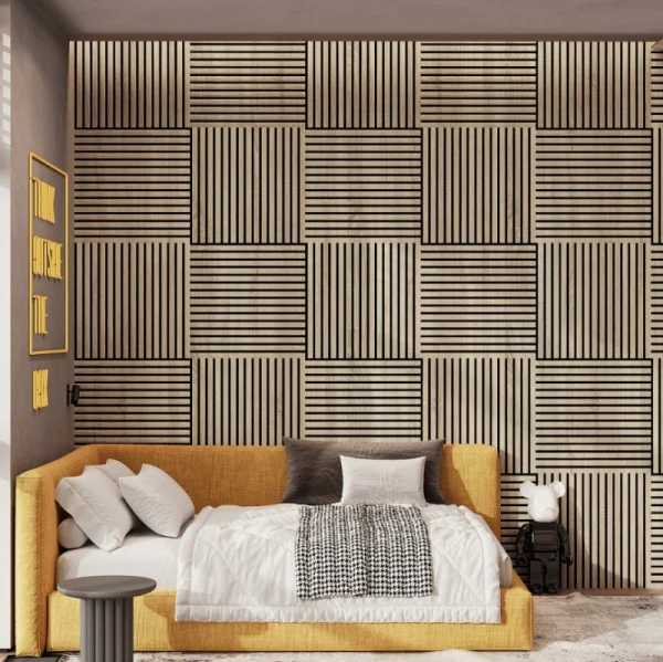 Панель стеновая акустическая МДФ Stella Comfort Standart Дуб Сонома 600х600х9мм