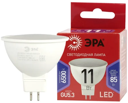 Лампа GU5.3 11Вт 880Лм 6500К LED MR16-11W-865-GU5.3 R Б0045347 (Эра)  1 10