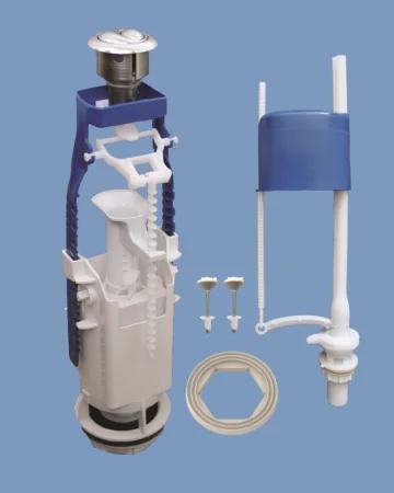 Арматура д бачка унитаза (2 кнопки выпуска метализ., нижн. подводка) АБ 77.57.14.3  (Уклад)  1 18