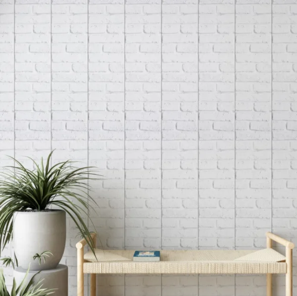 Панель ПВХ Кирпич белый 347 2700х250х8мм