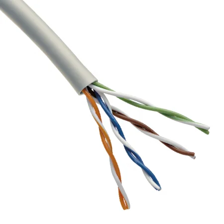 Кабель витая пара U UTP кат.5e 4х2х24AWG solid CU PVC сер.  01-0043  на отрез (Rexant)  305
