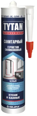 Герметик силиконовый санитарный Professional белый 280мл 53463 17438 71552 17974 (Tytan)  12 1440 (-