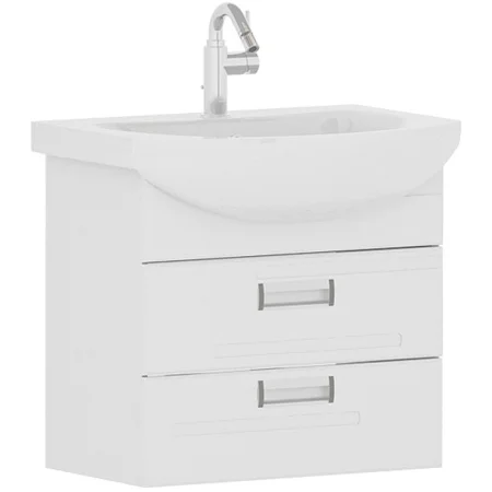 Тумба для ванны подвесная Volna Joli 60.2Y с раковиной Балтика 60 белый