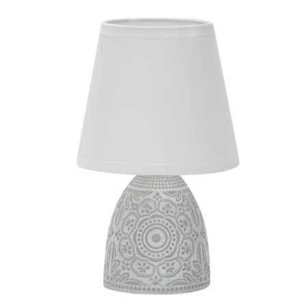 Светильник настольный UML-B301 E14 LIGHT GREY декоративный под лампу Е14, 40W. Механический выключат