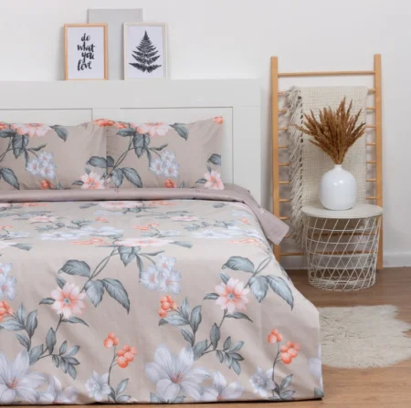 Постельное белье LoveLife евро Флора 200х217см 225х240cм 50х70см-2шт 100%хлопок сатин 125г/м² 9082484