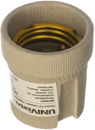 Патрон Е27 керамический подвесной беж  1 40 з 5565341