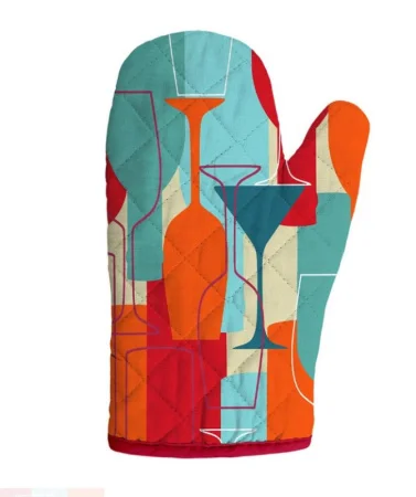 Прихватка-рукавица рогожка 18х28 Vse DOMA рис 60243-1 Банкет