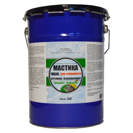 Мастика Битумная Изоляционная МБИ 5кг (ХозДвор) *96/108