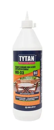 Клей ПВА д древесины D3 Professional 175мл 16028 (Tytan)  12 (+5)
