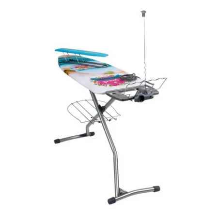 Доска гладильная  Ника Гранд  1220х40см подставка под утюг,подрук.,удлин.+полка+кроншт (Ника)  1