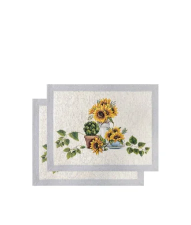Комплект салфеток Цветок солнца Подсолнухи 35х45см 2шт 2412743