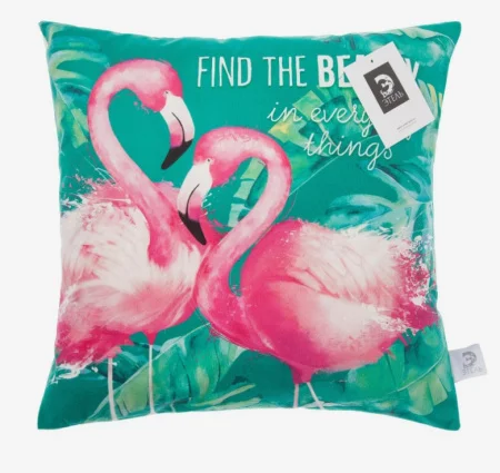 Наволочка декоративная Этель  Flamingo  40х40см 100% п э велюр 4304071