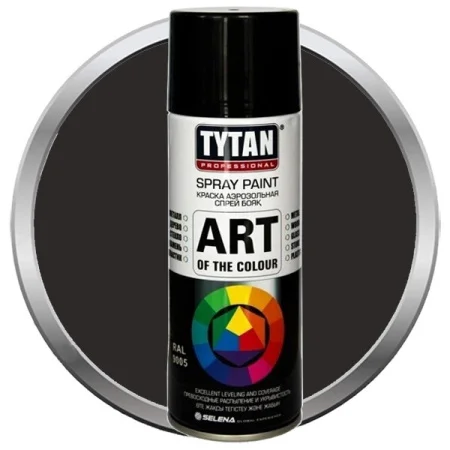 Краска аэрозольная Tytan Professional Art of the colour 400мл черная глянец 9005 (93809)  1 12 (-40)