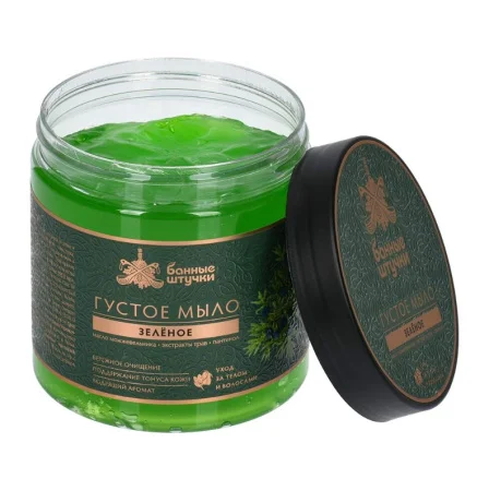 Мыло густое "Банные штучки" зеленое для бани и сауны 500мл 33674 *1