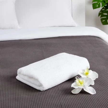 Полотенце махровое Этель Hotel белый 30х70см 100% хлопок 500гр/м2 2495500