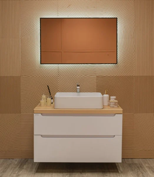 Зеркало с подсветкой Spell-BLACK 600х1000 LED-00002971 бесконтактный сенсор