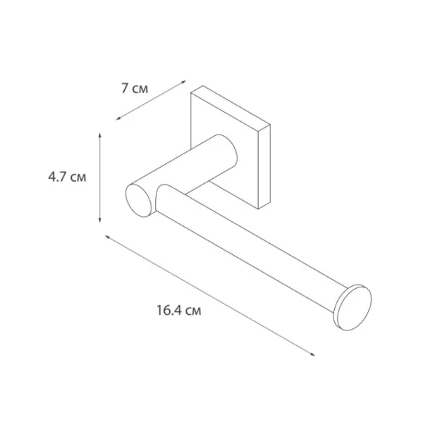 Держатель для туалетной бумаги без крышки Fixsen Lux Chrome хром FX-15010A