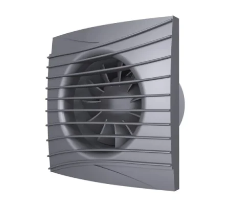 Вентилятор осевой вытяжной D100мм Silent 4C dark gray metal серый матов (Era)  16