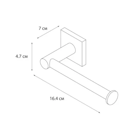 Держатель для туалетной бумаги без крышки Fixsen Lux Satin сатин FX-16010A