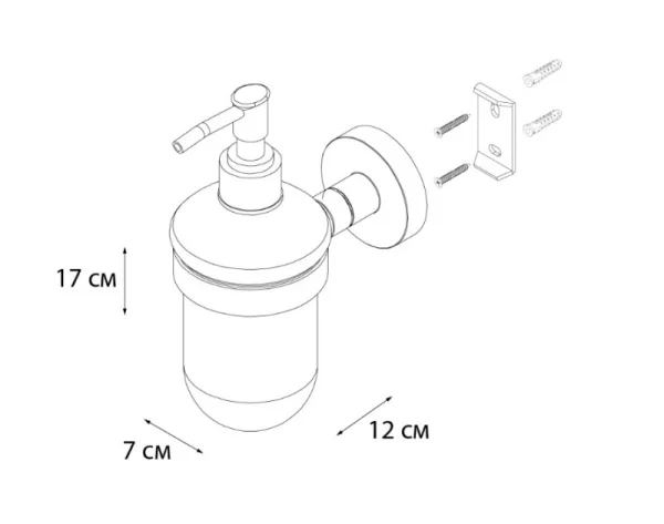 Дозатор для жидкого мыла Fixsen Comfort Gold золото сатин FX-87012