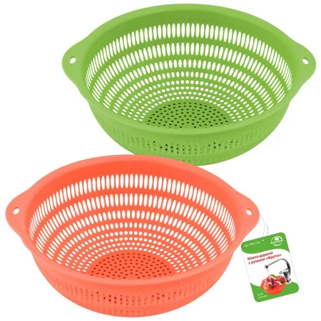Дуршлаг- миска с ручками  Фрутти  25 23 9см 2цв  1