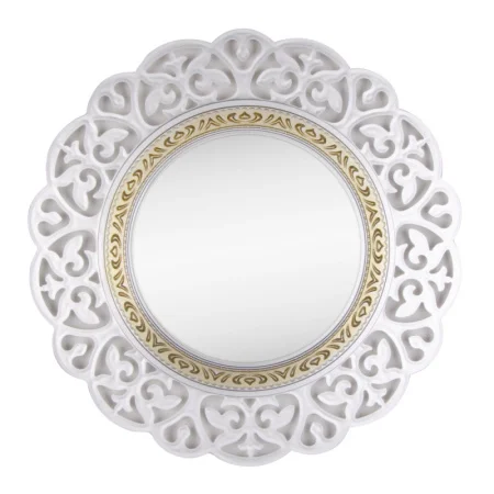 Зеркало интерьерное настенное в ажурном корпусе d=47см, серебро с золотом 4750-Z1 *1/5