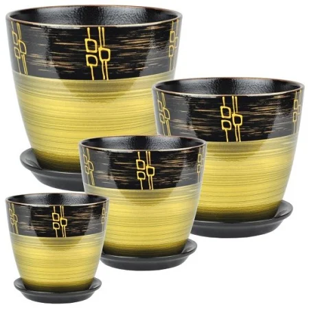 Горшок Бутон РИТМ бронза 3,8л. РС 24/3