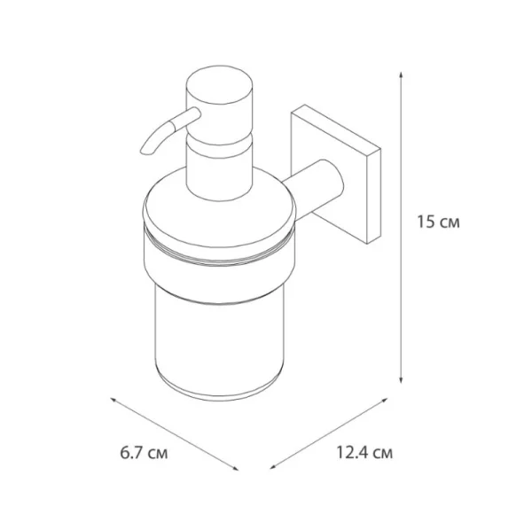 Дозатор для жидкого мыла Fixsen Lux Chrome хром FX-15012