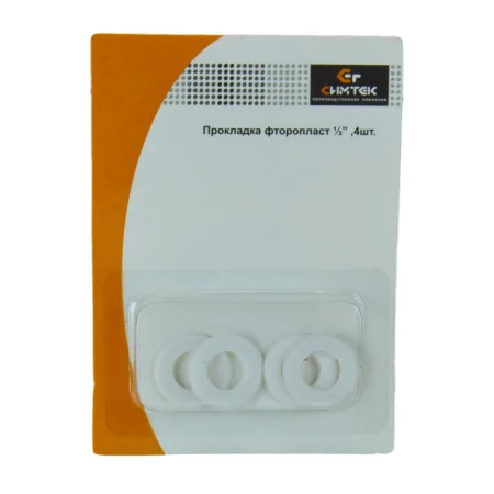 Прокладка фторопласт 1 2  (упак 4 шт) в блистере  50