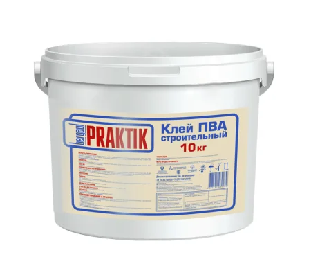 Клей ПВА Bergauf Praktik строительный 10 кг