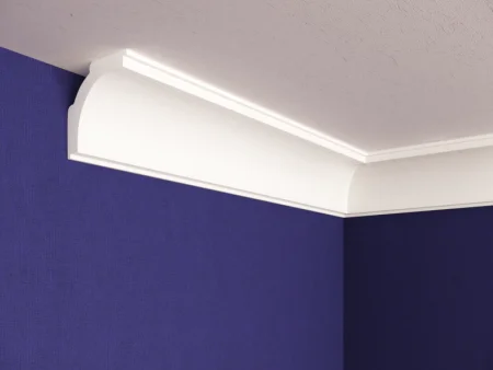 Плинтус потолочный экструзионный С15/40 2м (39х39мм) Солид