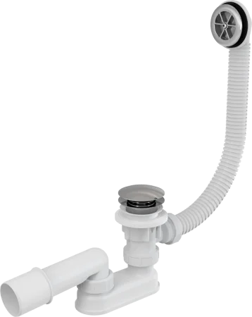 Сифон д ванны с выпуском и переливом слив click clsck 40 50 AG210132160 (Alca Plast)  1