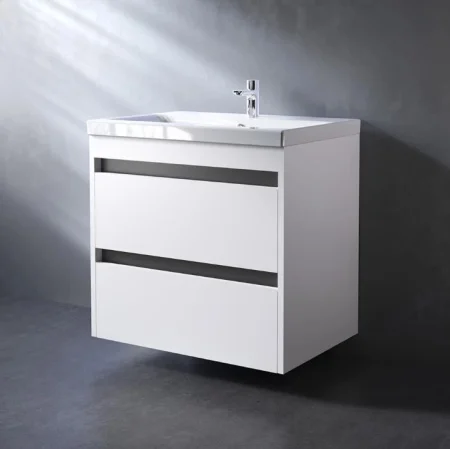 Тумба для ванны подвесная AM.PM Pulse под раковину M91FHX0602WG 60см белый глянец/графит