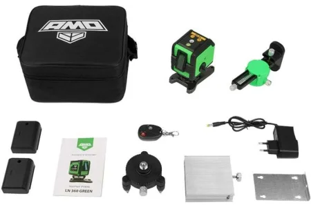 Уровень лазерный LN 2D-360 Green AMO 851674  1