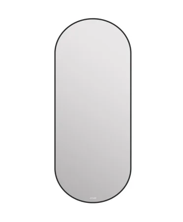 Зеркало ECLIPSE smart 50 122 с подсветкой овальное черная рамка 64151